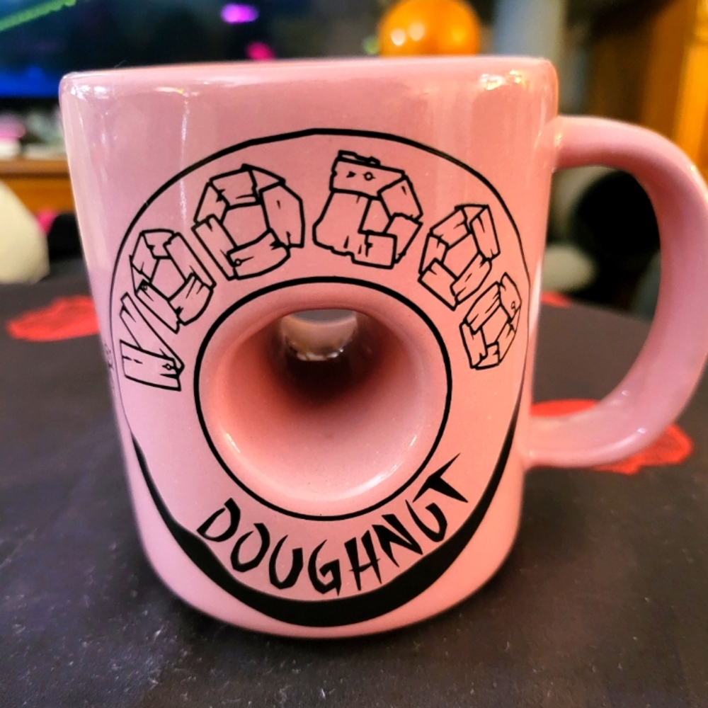 VooDoo Donuts coffee cup from Portland,  Oregon